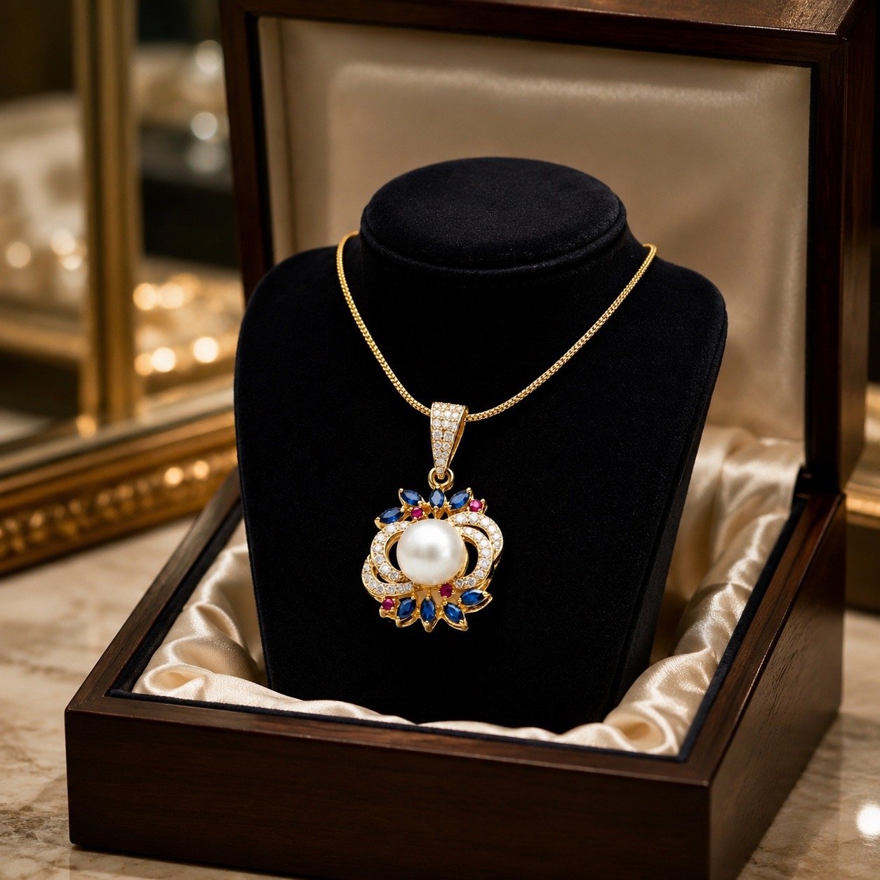 Gardenia Pearl Pendant - Image 3