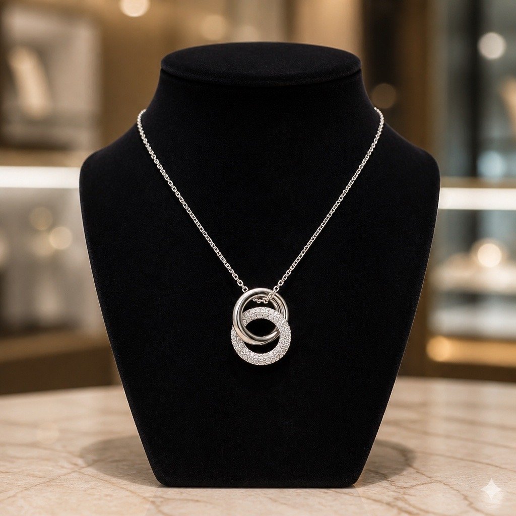 Interlocking Circles Infinity Pendant - Image 3