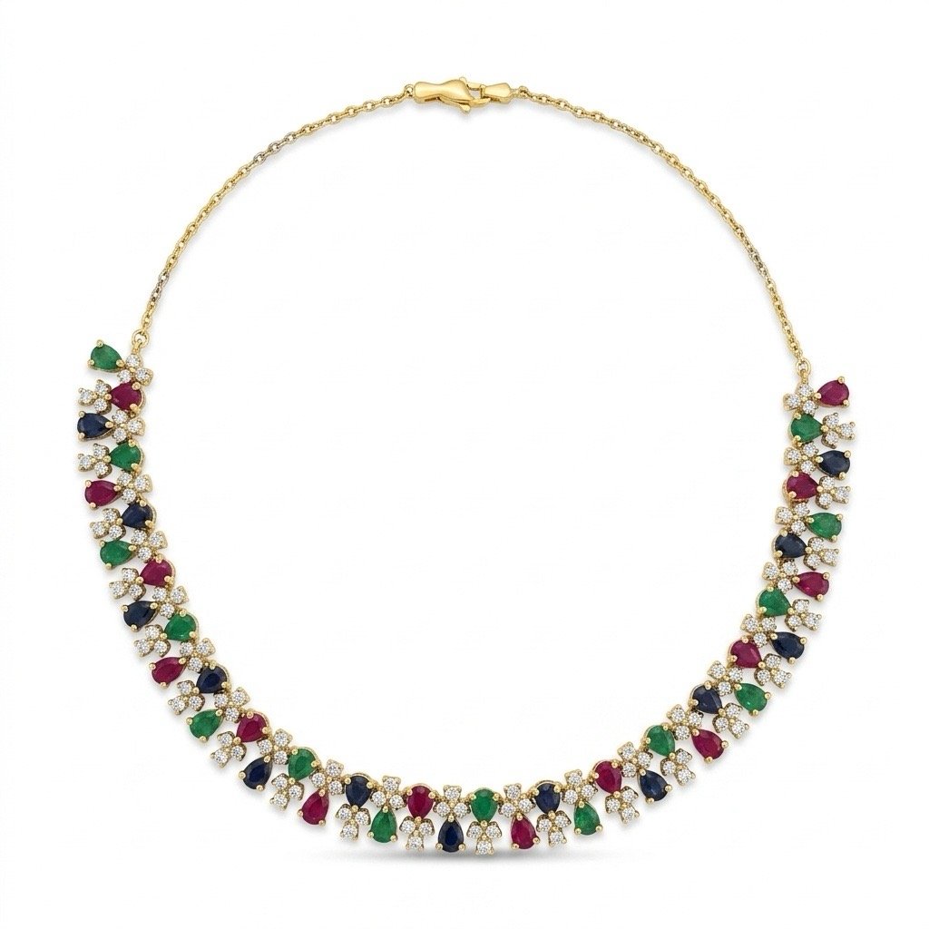 Gold Plated Jawhara Necklace