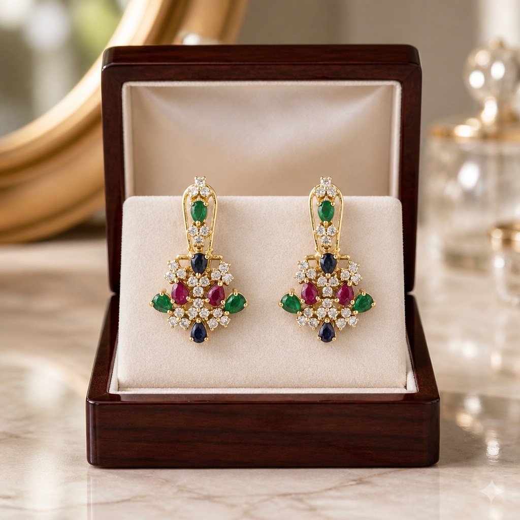 Gold Plated Jawhara Necklace - Image 4