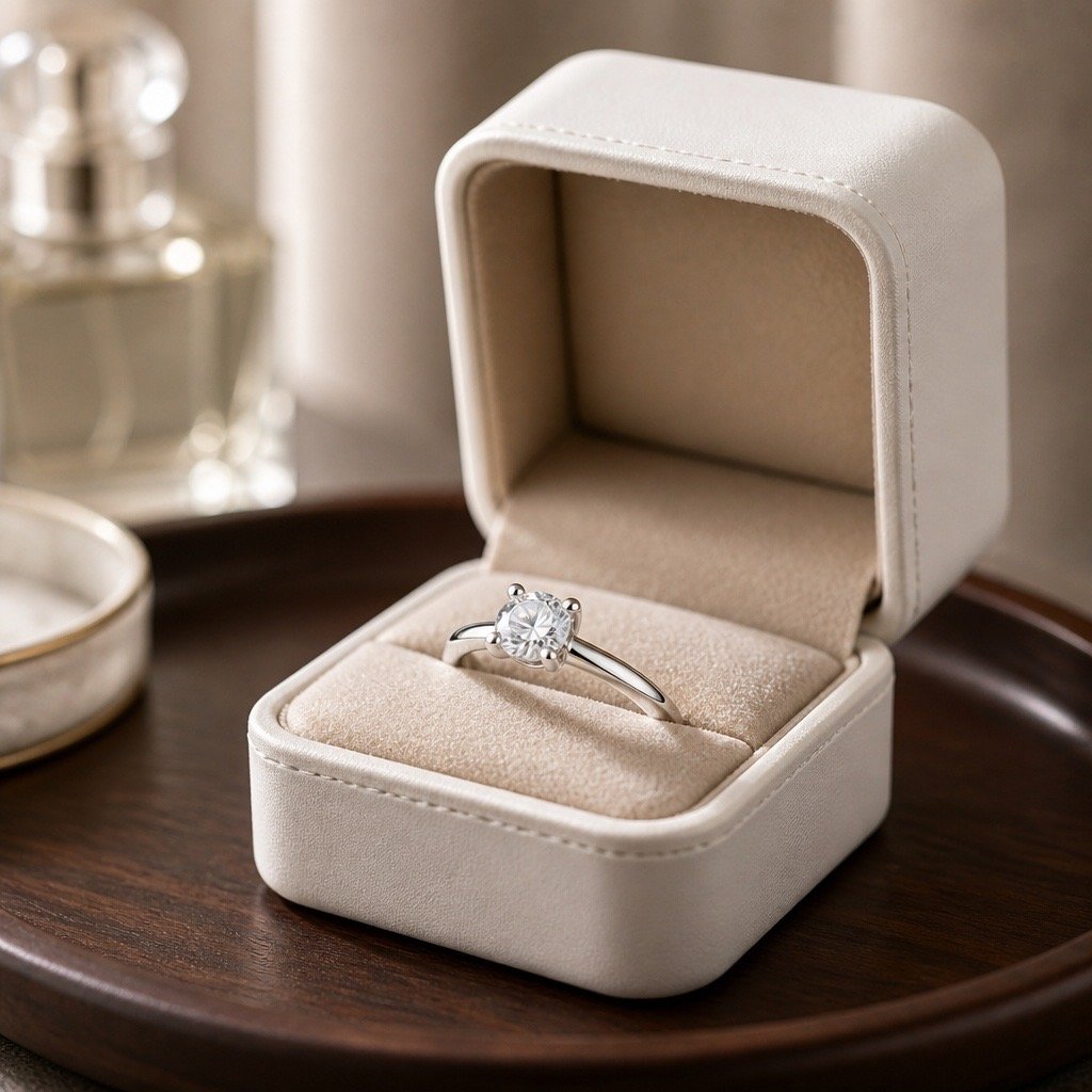 Four-Prong The One Moissanite Ring - Image 3