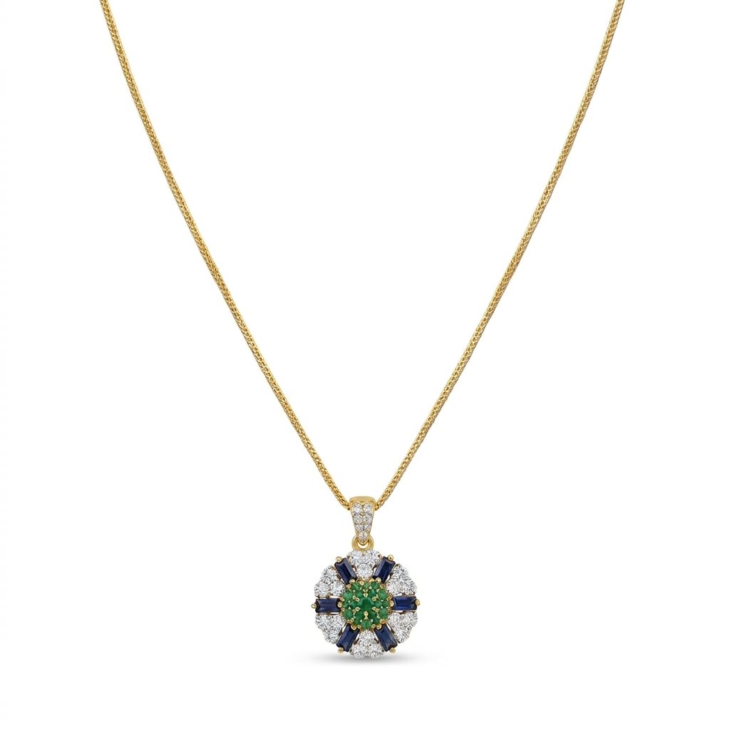 Gold Plated Moonbeam Pendant